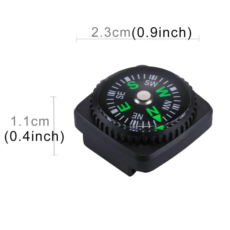 10 PCS 20mm Outdoor Sports Camping Hiking Pointer Guider Plastic Compass Hiker Navigation, Random Color Delivery