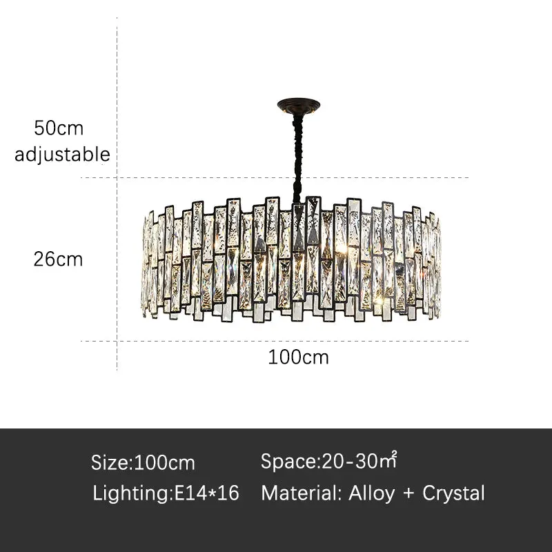 2023 New Nordic Modern Ceiling Chandelier Luxury Home Lighting Bedroom Dining Living Room Crystal Pendant Lamp Led Ring Light