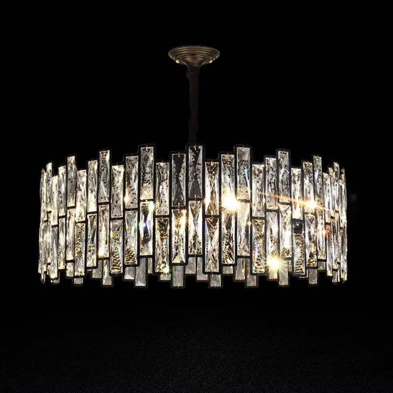 2023 New Nordic Modern Ceiling Chandelier Luxury Home Lighting Bedroom Dining Living Room Crystal Pendant Lamp Led Ring Light