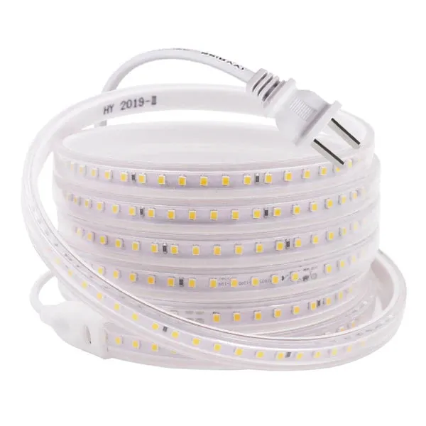 220V 110V LED Strip Light 2835 SMD 120LEDs/m Waterproof Flexible LED Ribbon Light Tape EU US UK Plug Home Decoration String Lamp