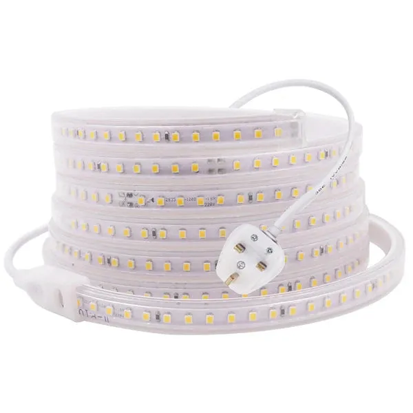 220V 110V LED Strip Light 2835 SMD 120LEDs/m Waterproof Flexible LED Ribbon Light Tape EU US UK Plug Home Decoration String Lamp