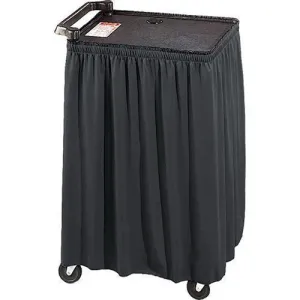 44" x 110" Poly Premier AV Cart Skirt