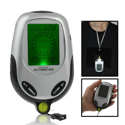 6 in 1 (Altimeter, Barometer, Compass, Thermoeter, Time & Calendar) Multifunction Digital Compass