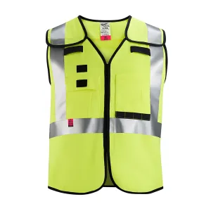 AR/FR Cat. 1 Class 2 Breakaway High Visibility Yellow Safety Vest - S/M (ANSI/CSA)