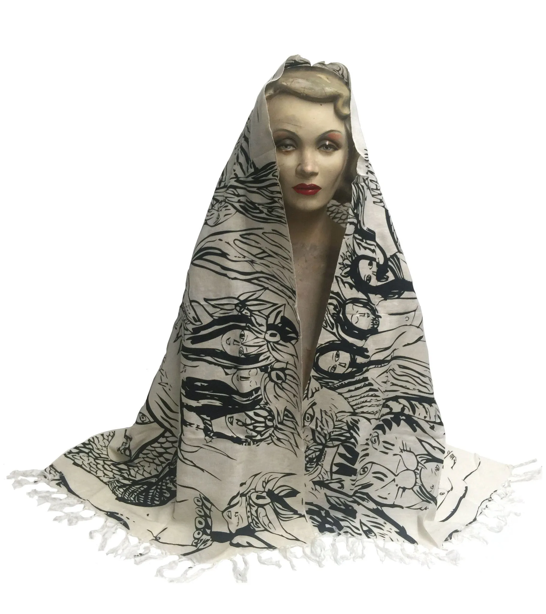 Arrington de Dionyso Bajao Scarf Black