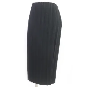 Balenciaga Belted Long Pleated Wrap Skirt 34