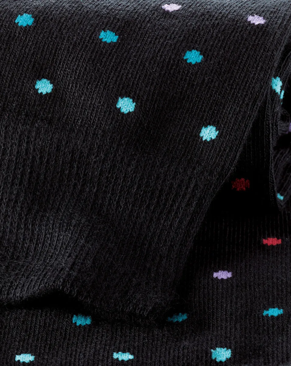 BLACK MULTI SPOT SOCKS