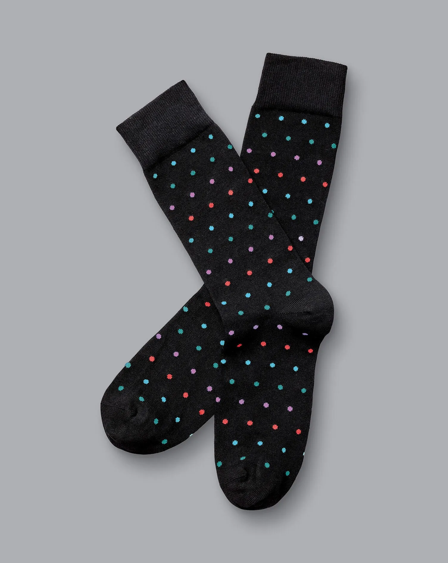 BLACK MULTI SPOT SOCKS