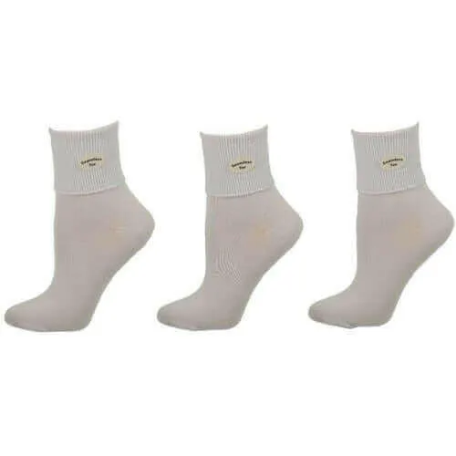 Classic Ribbed Single Cuff Pima Cotton 3 Pairs School Uniform Socks