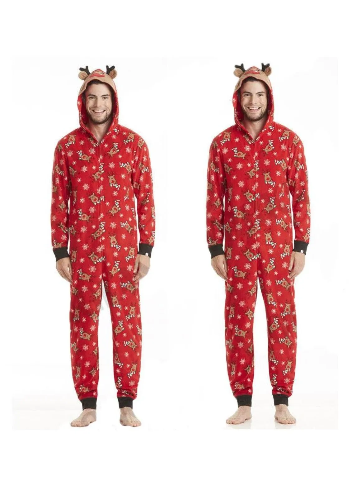 Family Christmas Holiday Reindeer Onesie Pajamas