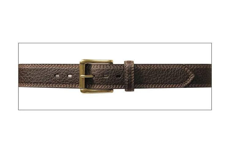 Gem Dandy Men's Dark Brown Genuine Leather belt