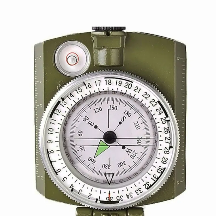 GoldGood DC60-2A Outdoor Multi-function Military Travel Geology Pocket Prismatic American Compass with Luminous Display(Army Green)