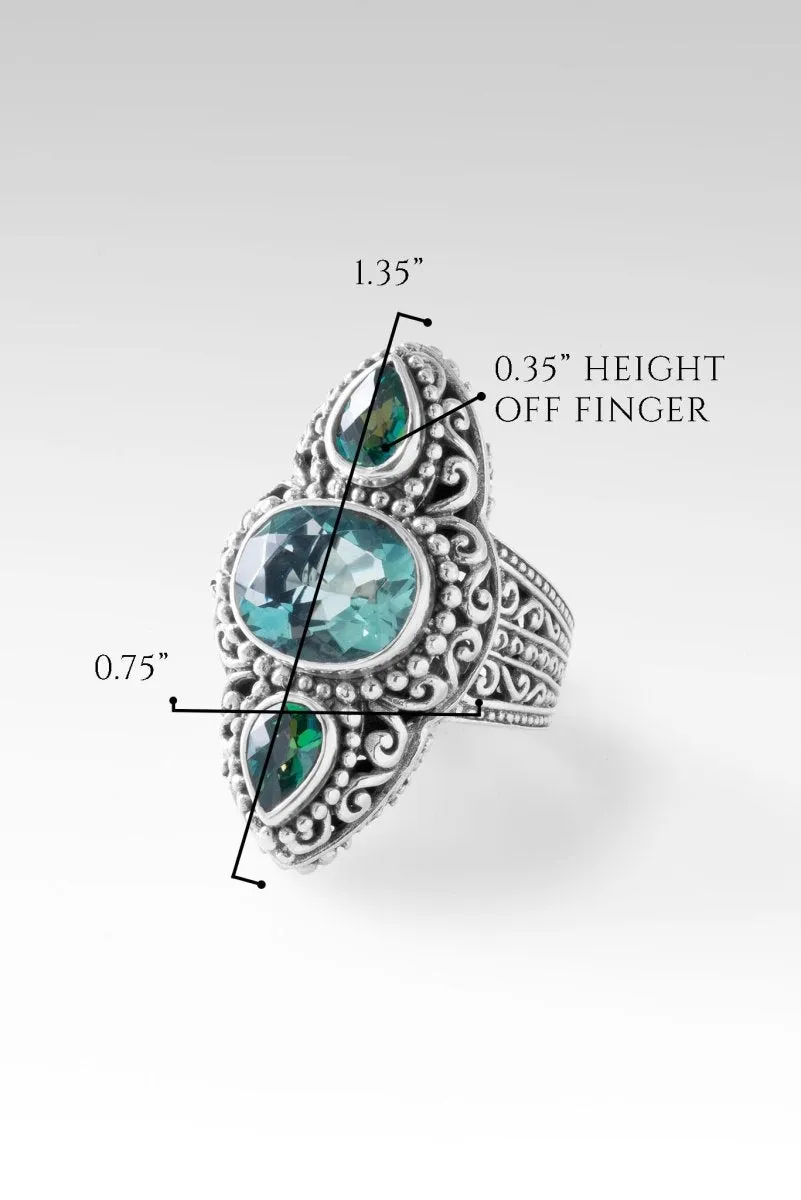 Graceful Presence Ring™ in Teal Fluorite