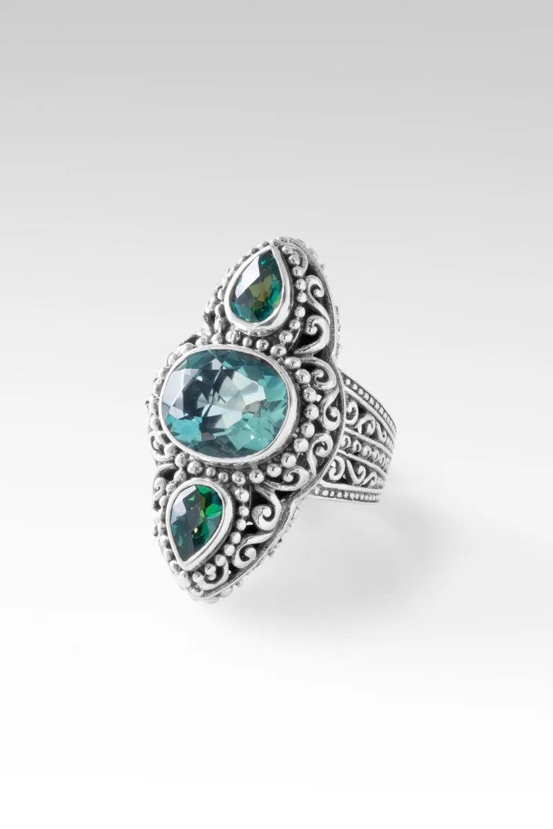 Graceful Presence Ring™ in Teal Fluorite