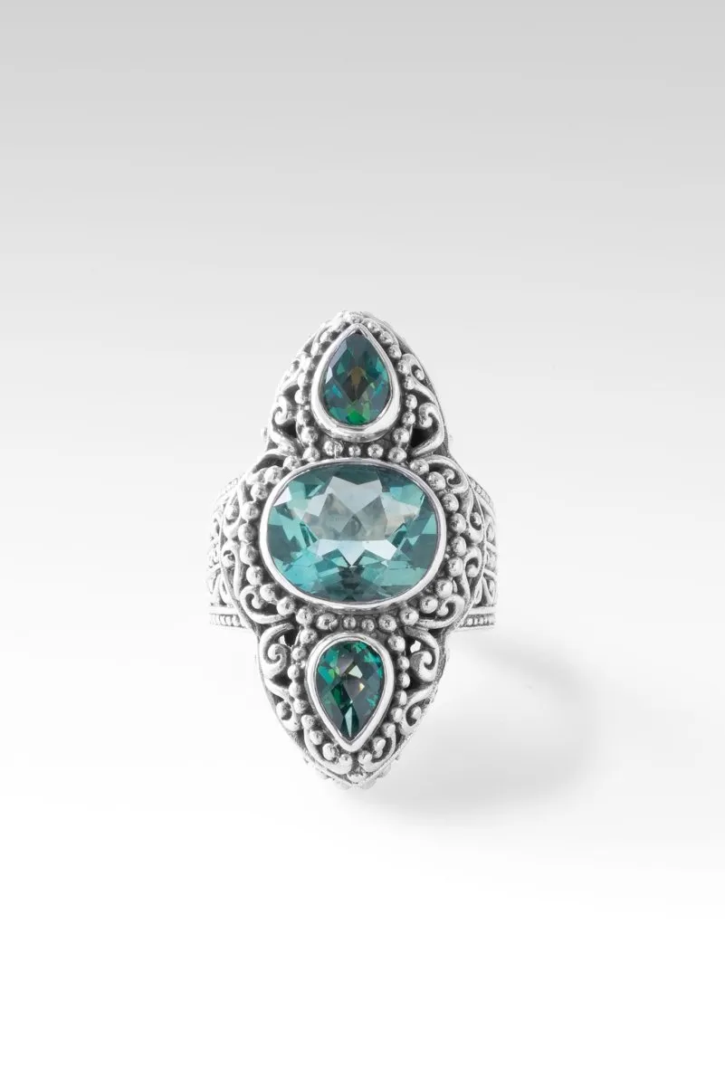 Graceful Presence Ring™ in Teal Fluorite