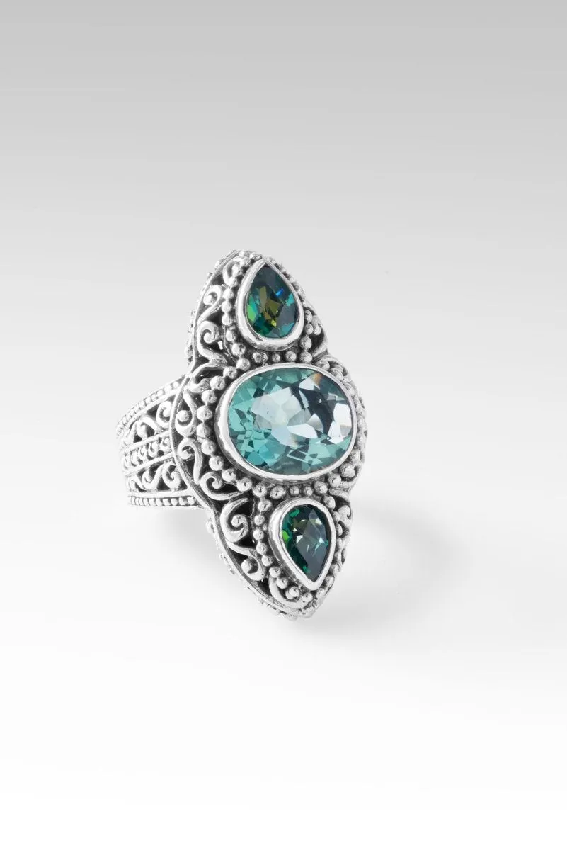 Graceful Presence Ring™ in Teal Fluorite