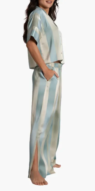 Joplin PJ Pant Set In Ombre Blue - Midnight Bakery