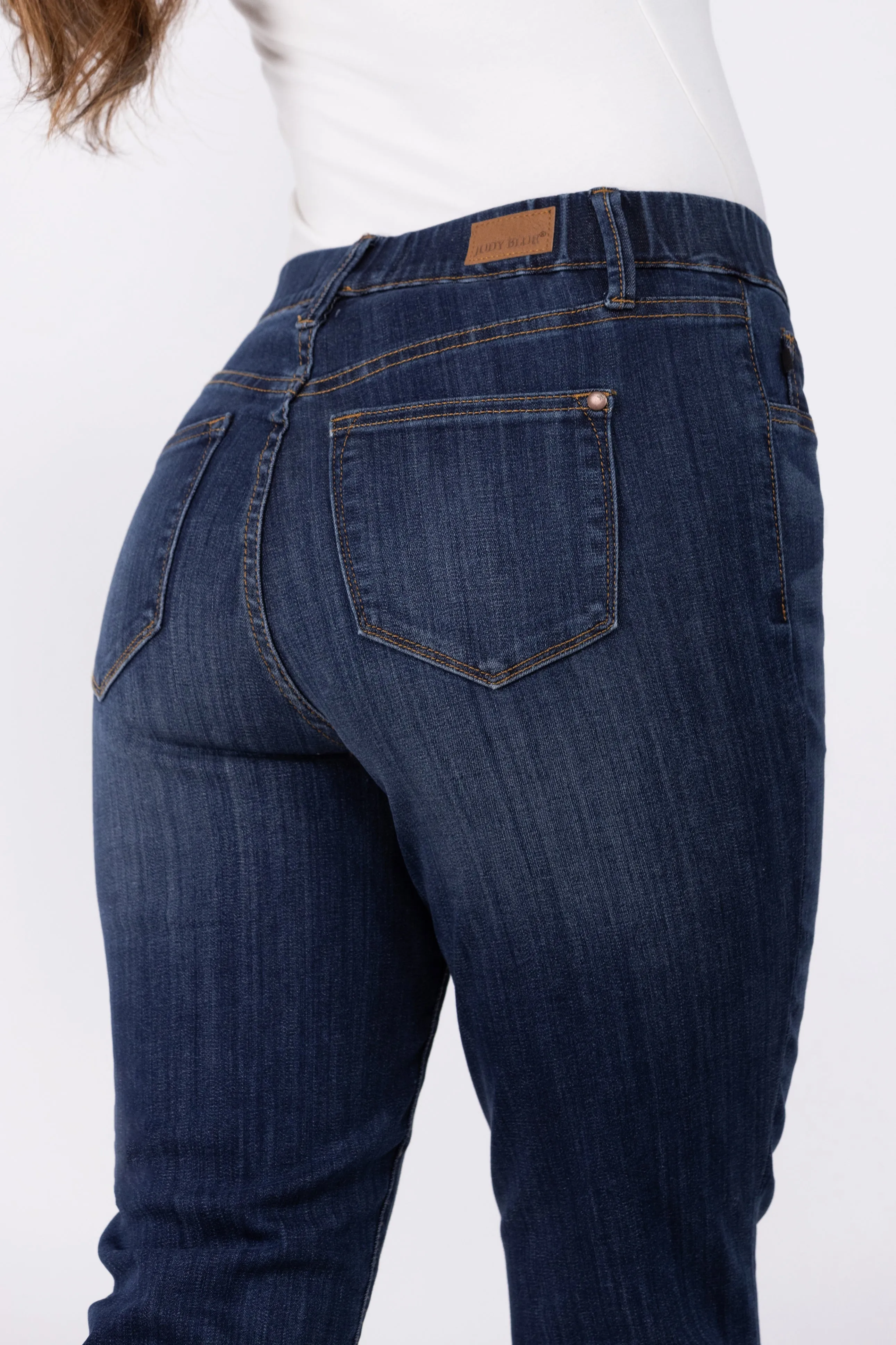 Judy Blue Smile Like That High-Rise Double Cuff Slim Denim