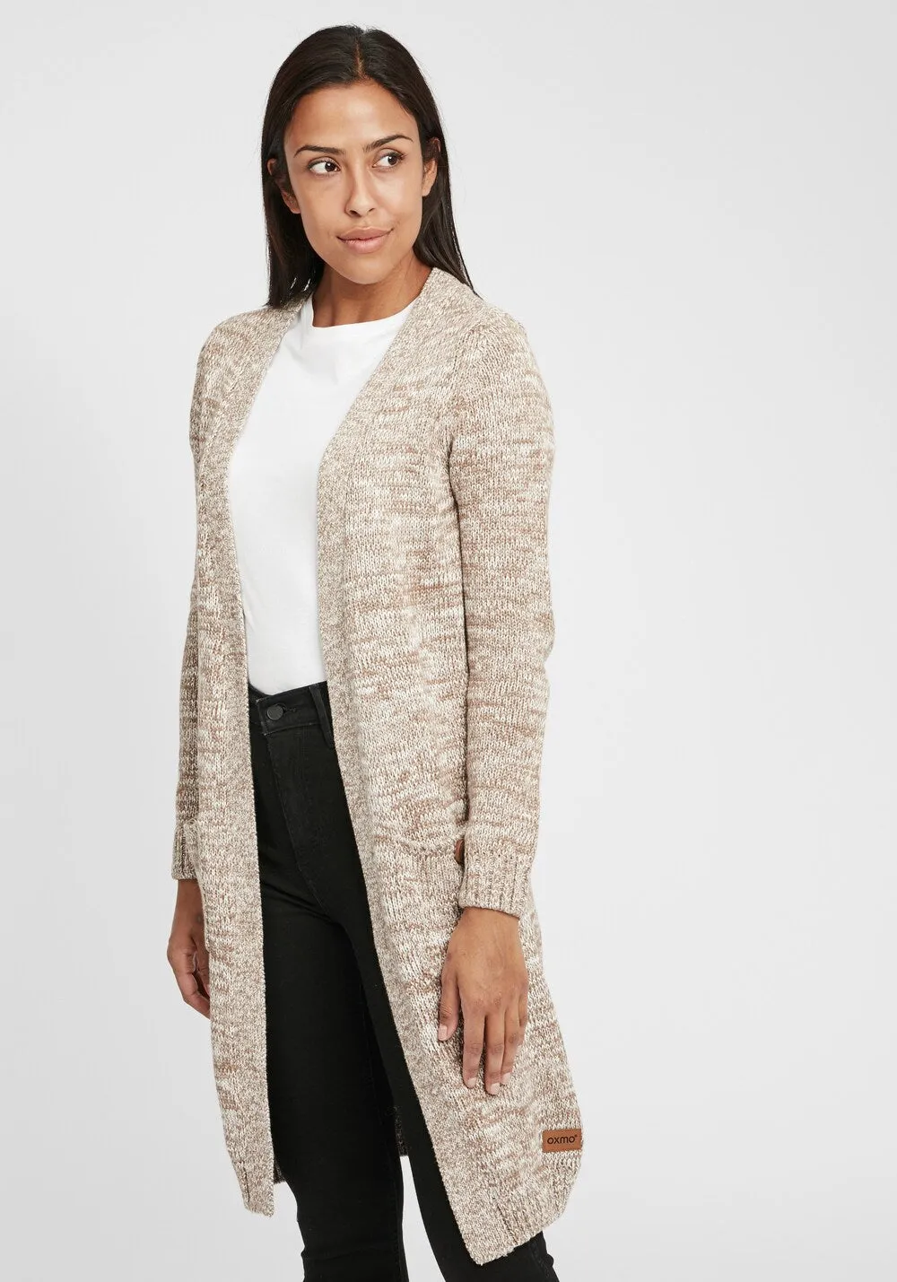 Knitted cardigan Oxmo Philetta, beige