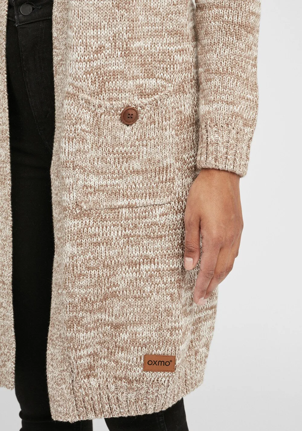 Knitted cardigan Oxmo Philetta, beige