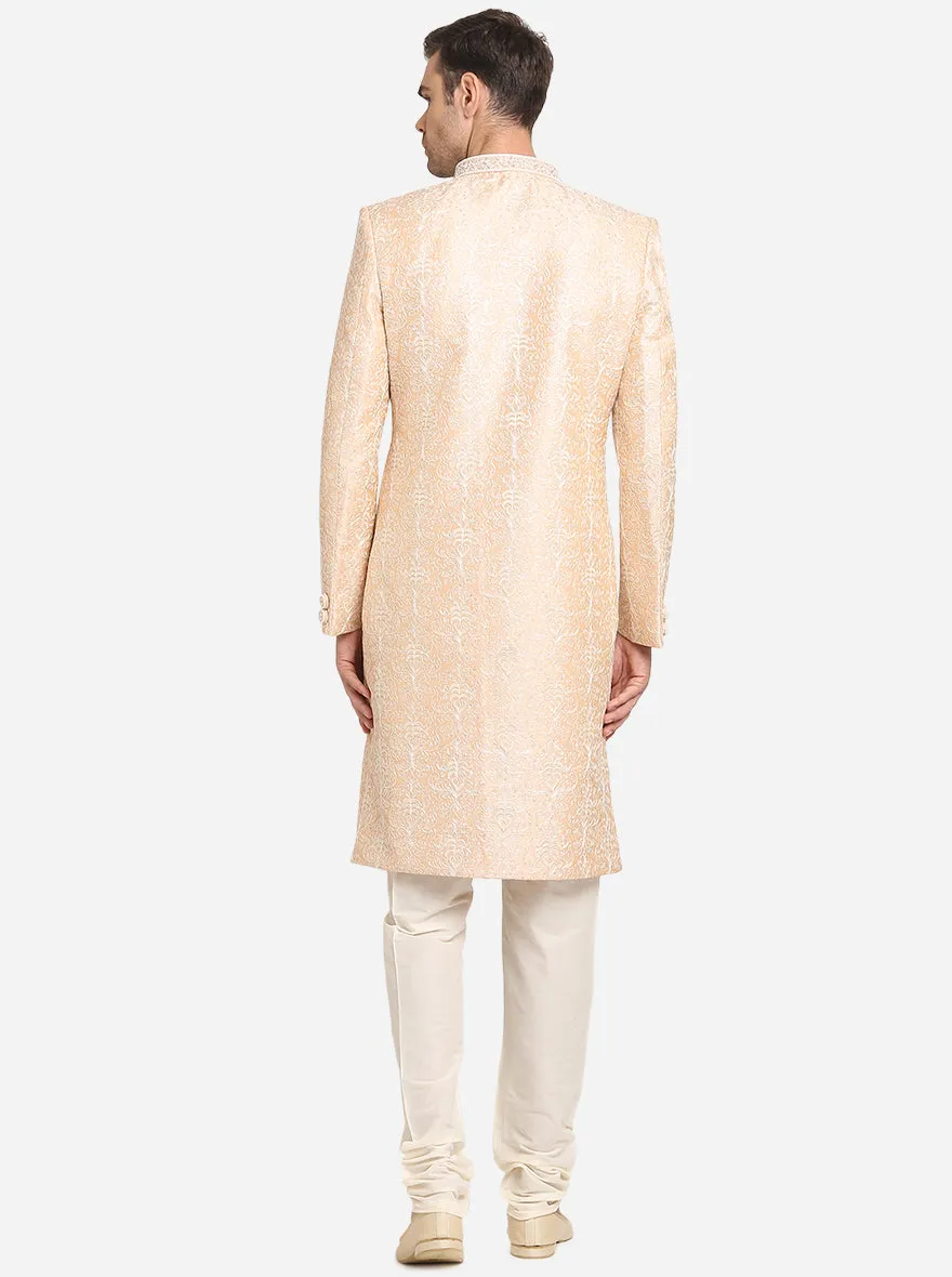 Light Peach Sherwani | Azania