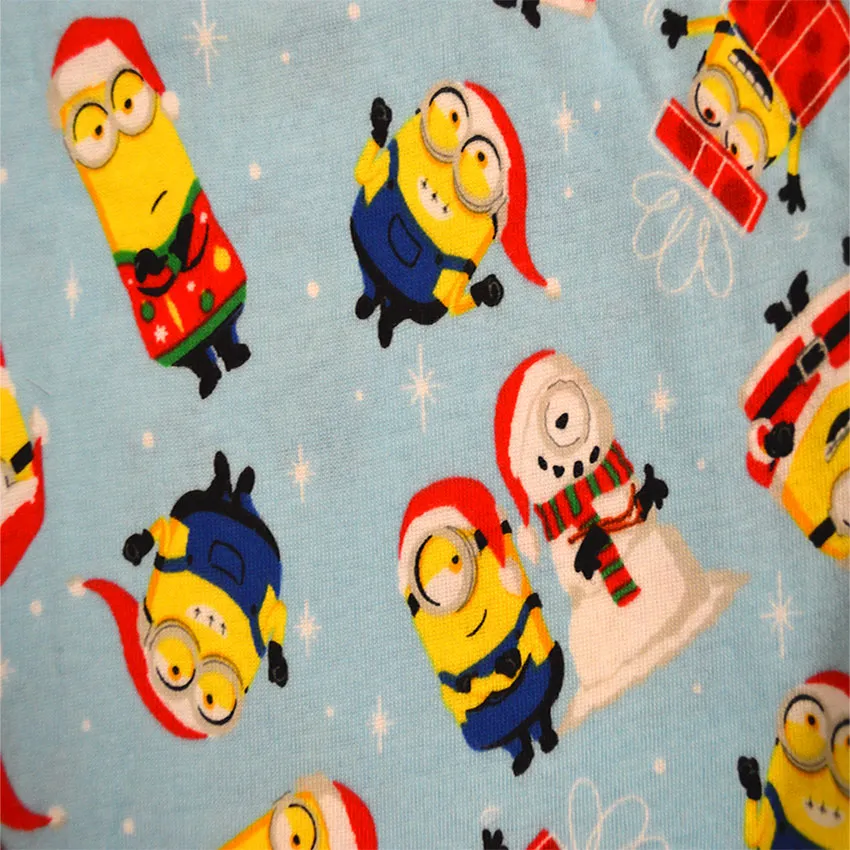 Minions Happy Holidays 4 Piece Cotton Pajamas