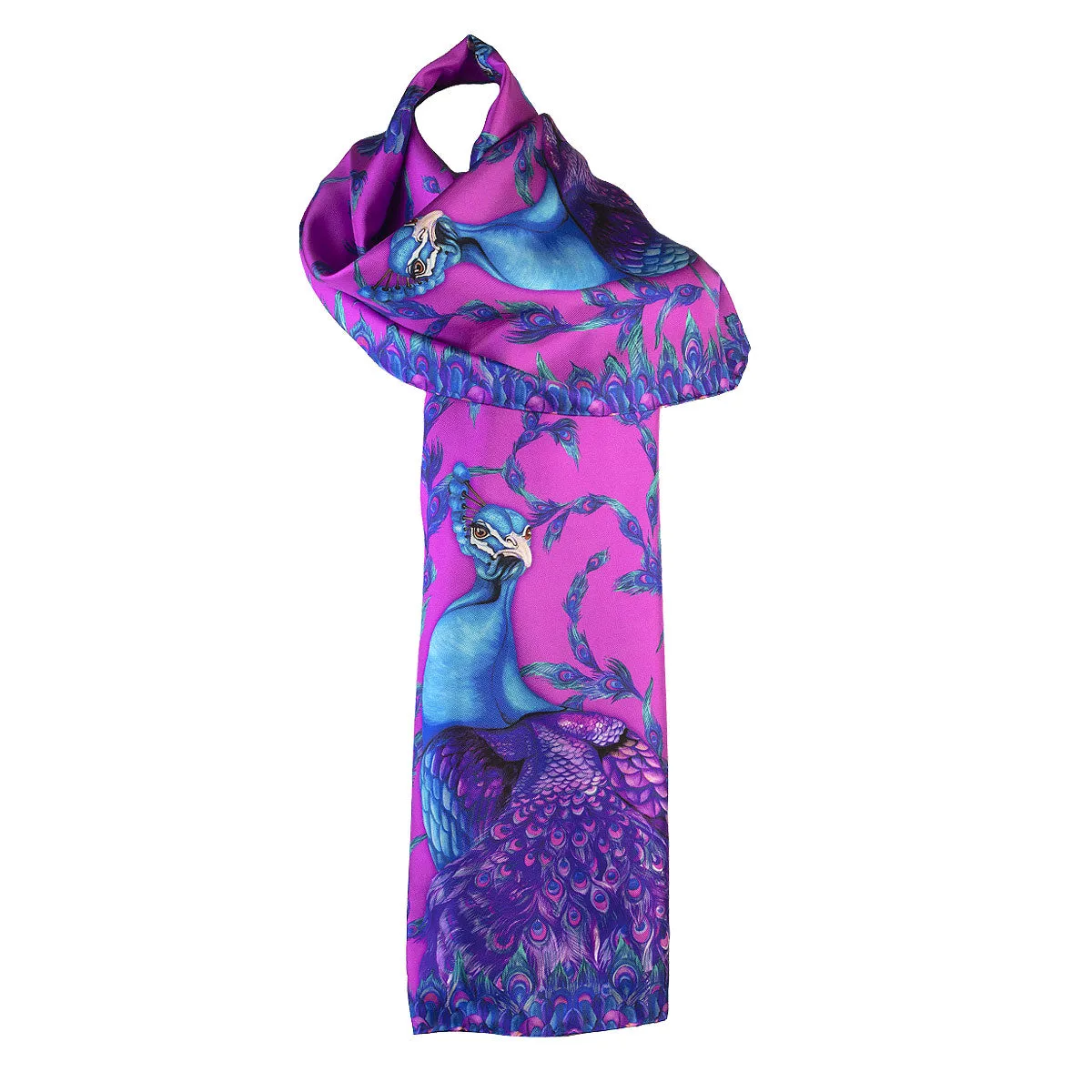 Pluming Marvellous Fandango Pink Classic Silk Scarf