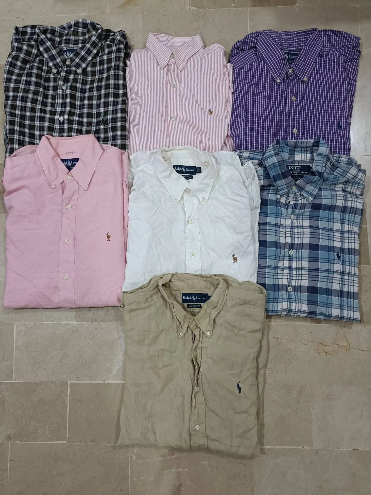 Polo cotton shirt 7 pcs