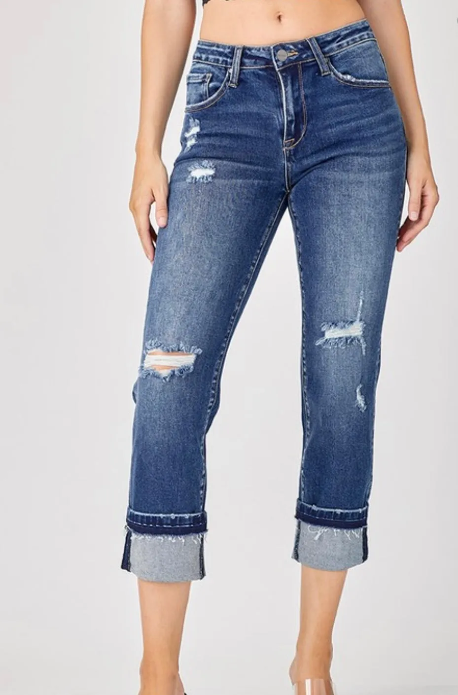 Seas The Day Cuffed Jeans