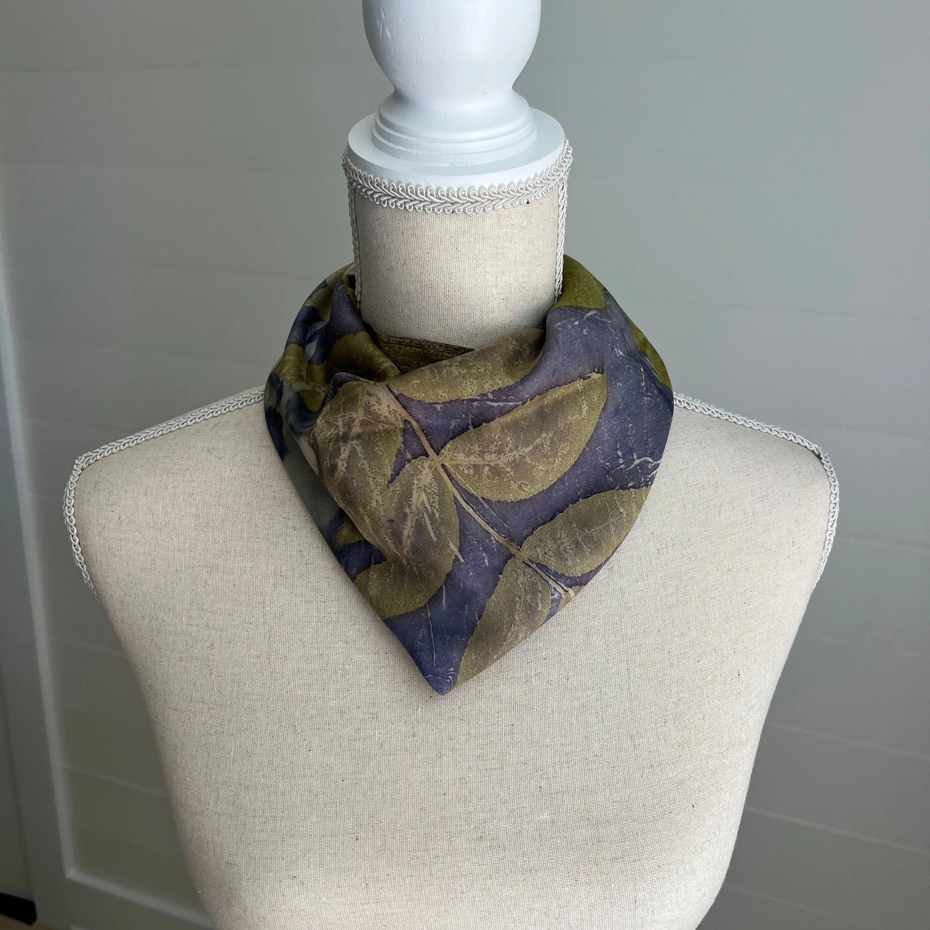 Silk Scarf | "Sandy" Dark Logwood