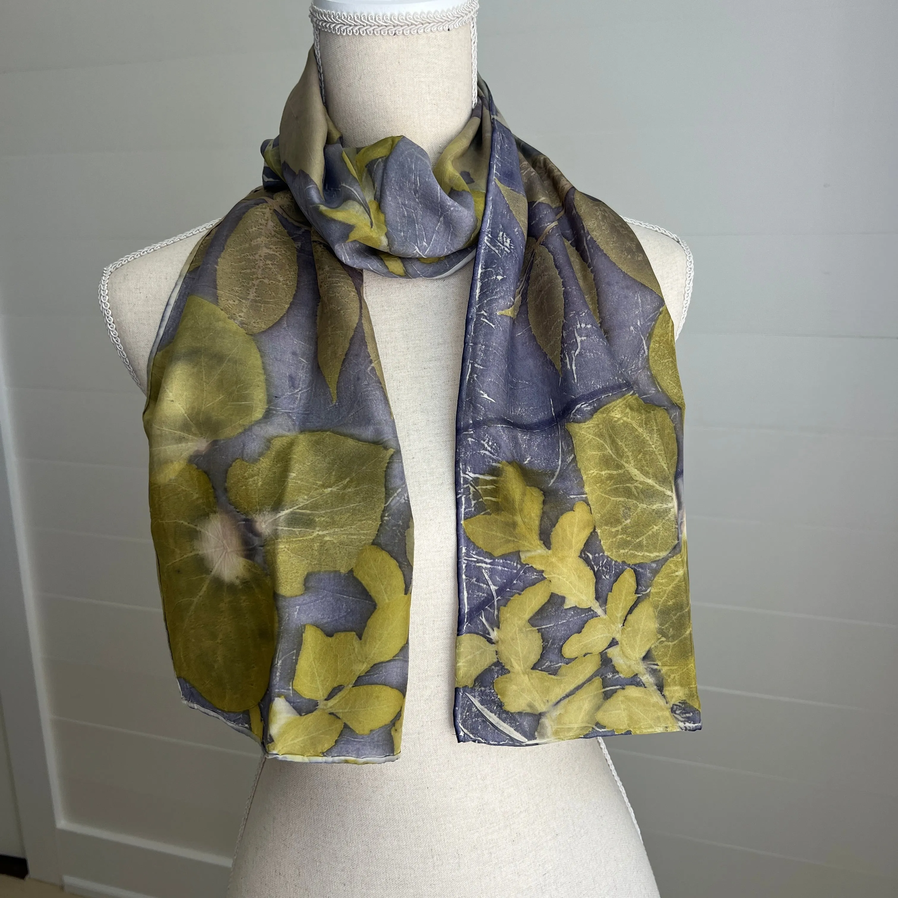 Silk Scarf | "Sandy" Dark Logwood