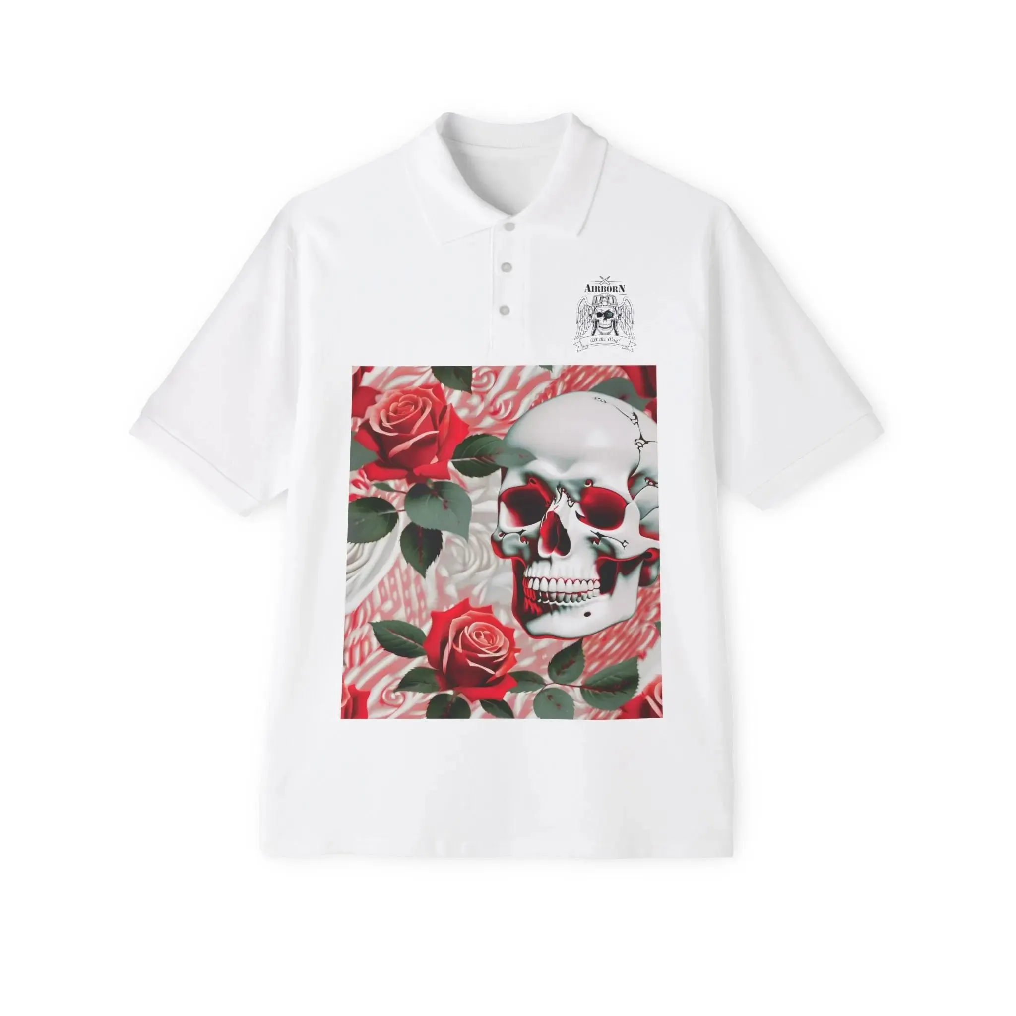 Skulls & Roses Men's Piqué Polo