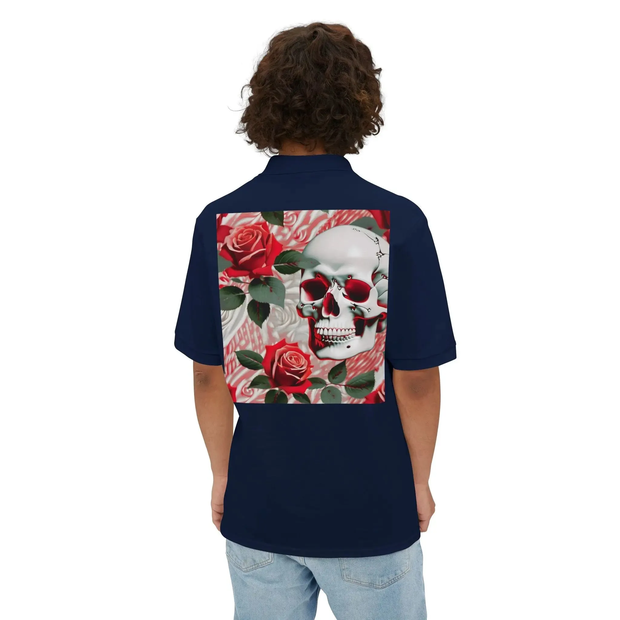 Skulls & Roses Men's Piqué Polo