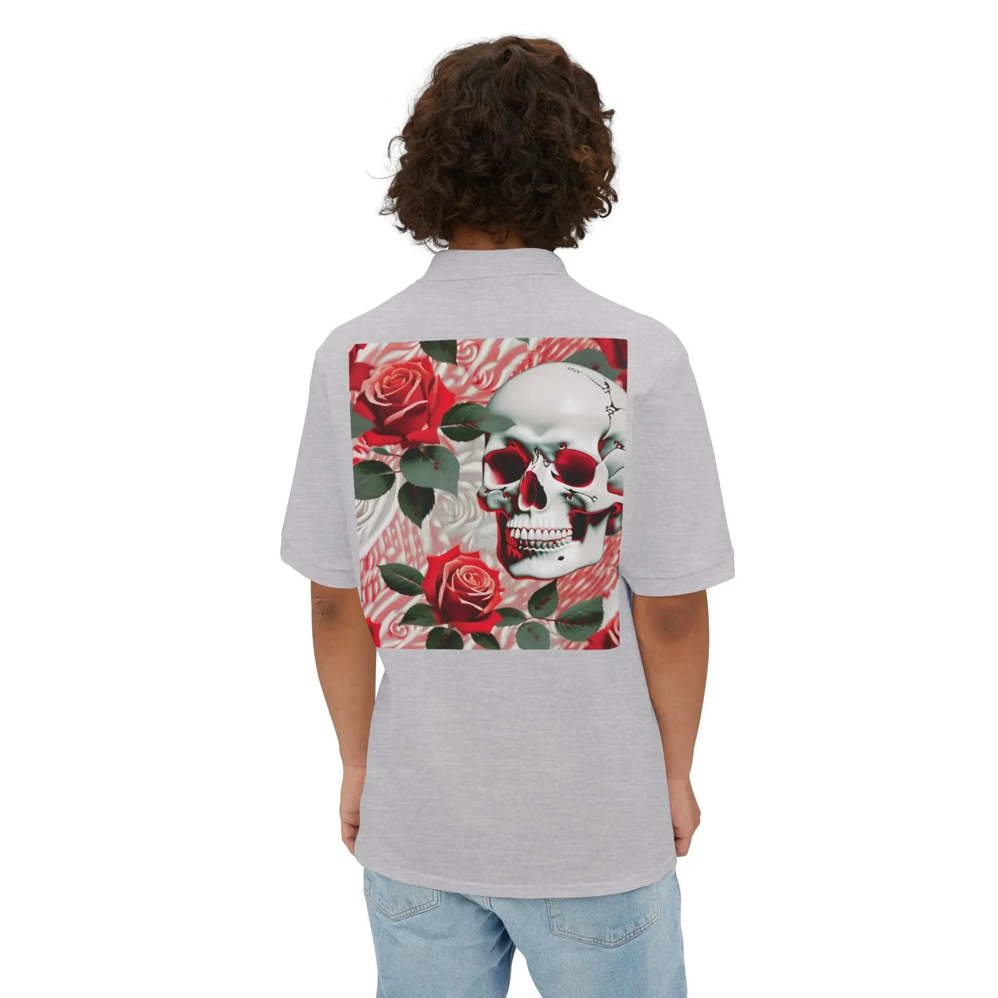 Skulls & Roses Men's Piqué Polo