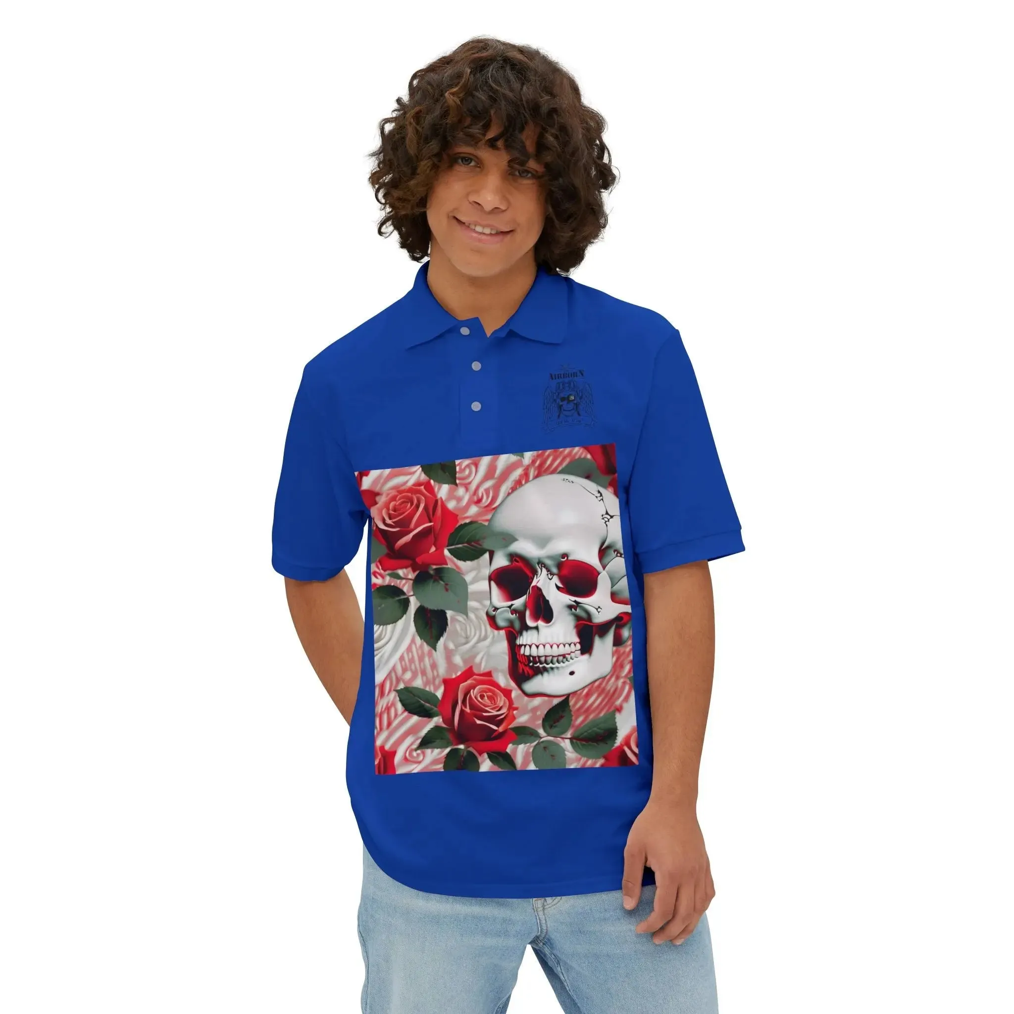 Skulls & Roses Men's Piqué Polo