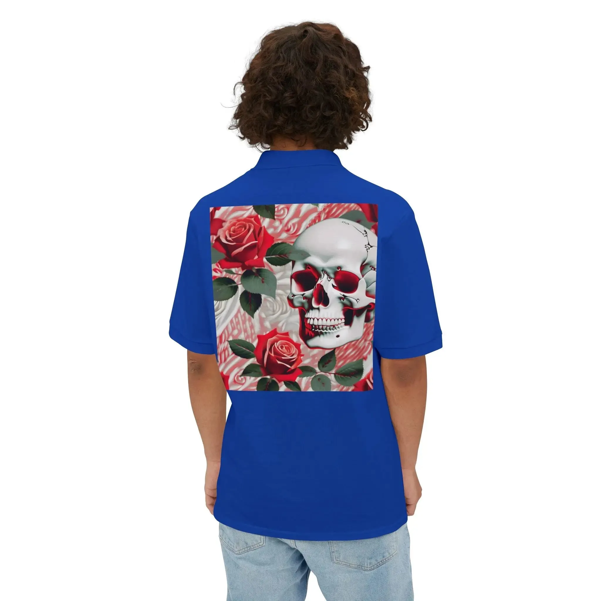 Skulls & Roses Men's Piqué Polo