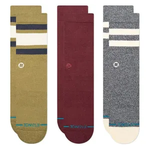 Stance Socks Icon Mixed 3 Pack Socks - Chive