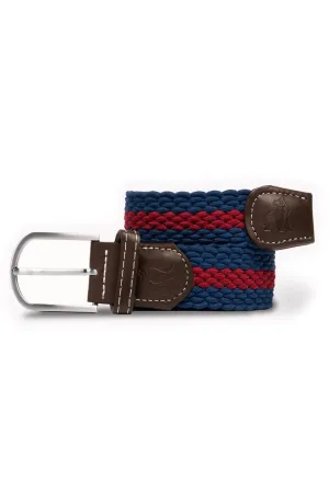 Swole Panda Blue / Burgundy Stripe Woven Belt