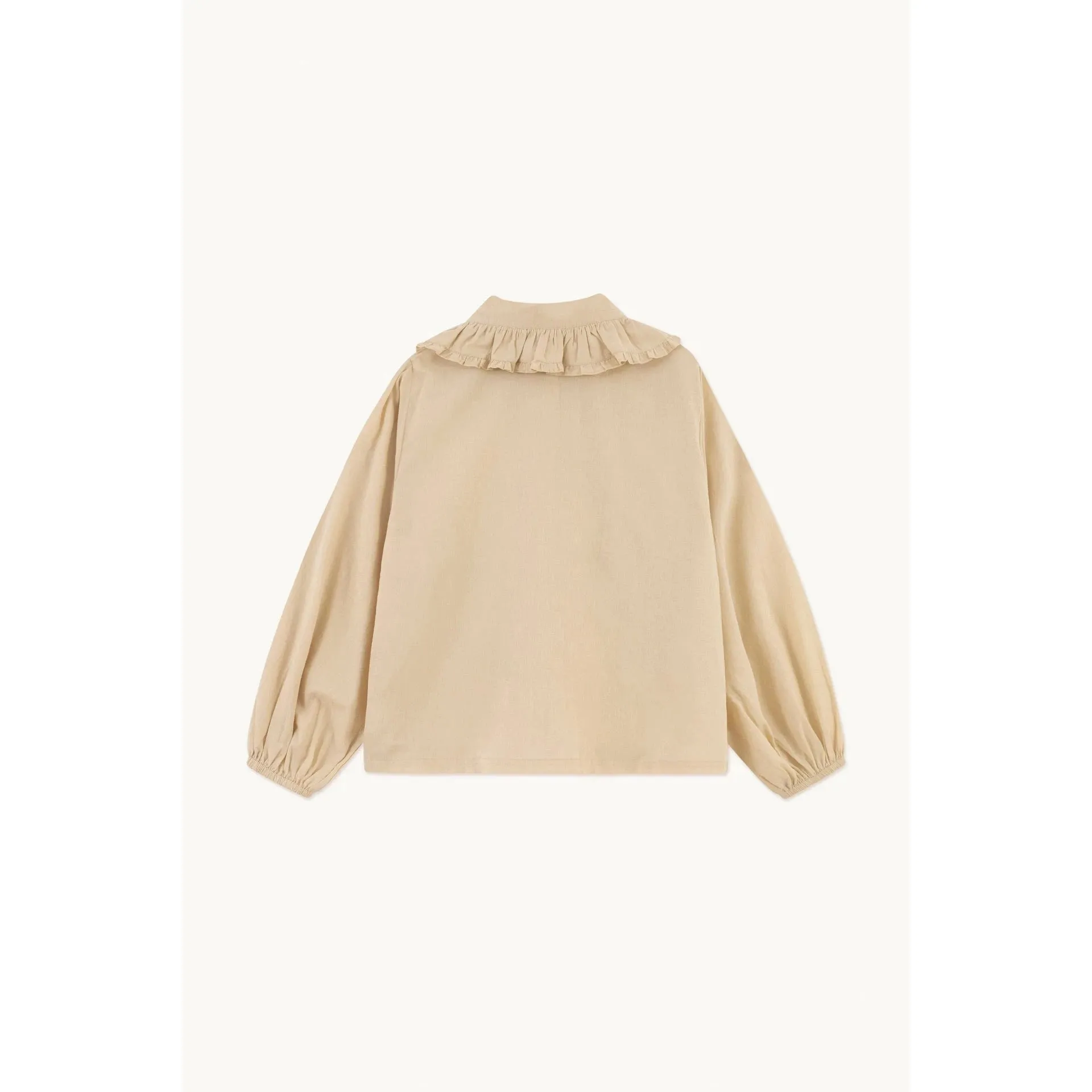 The Tiny Big Sister - Frill neck blouse - vanilla