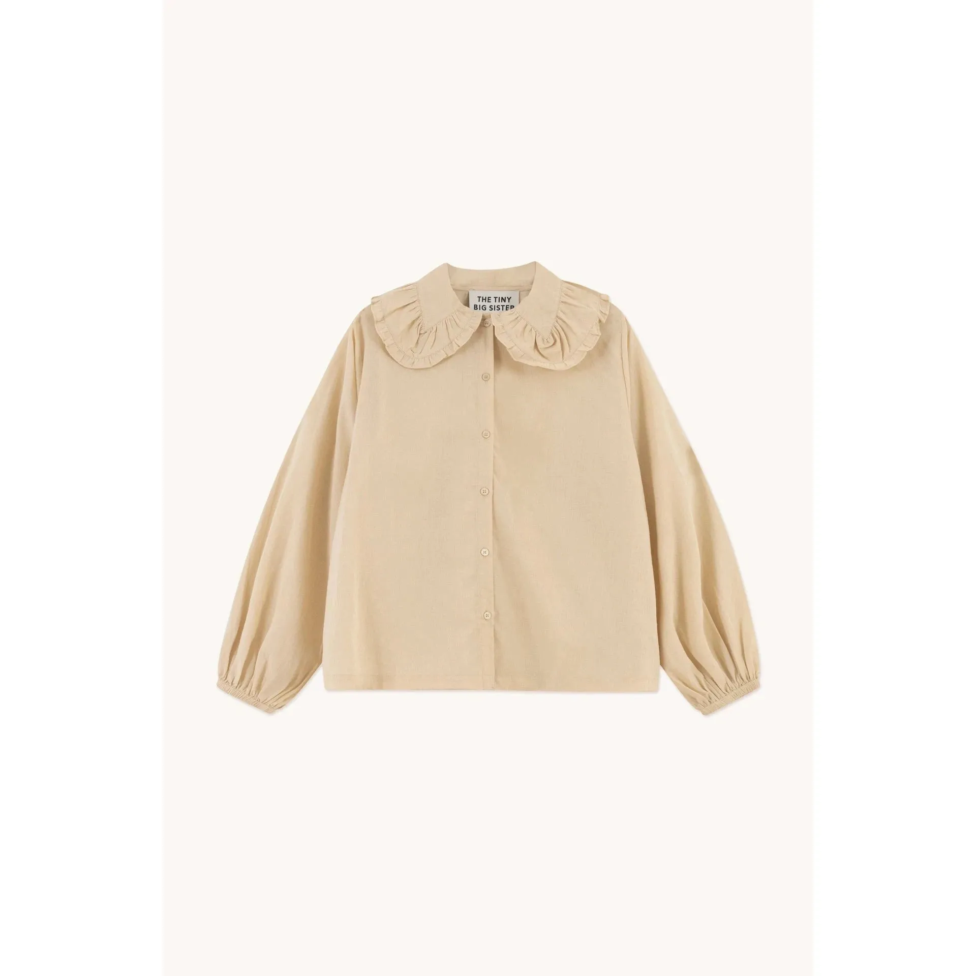 The Tiny Big Sister - Frill neck blouse - vanilla