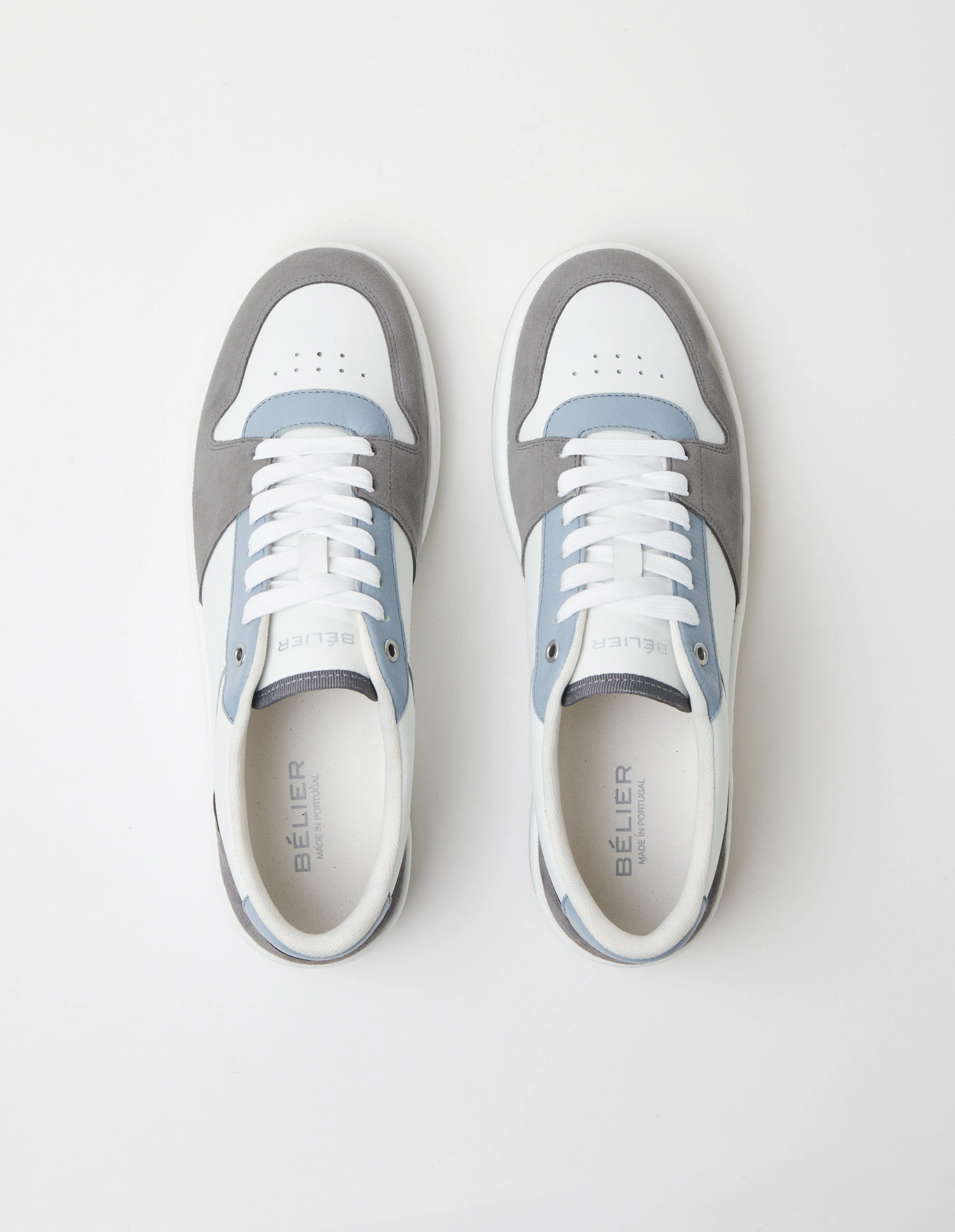 White/Grey/Blue Court Trainer