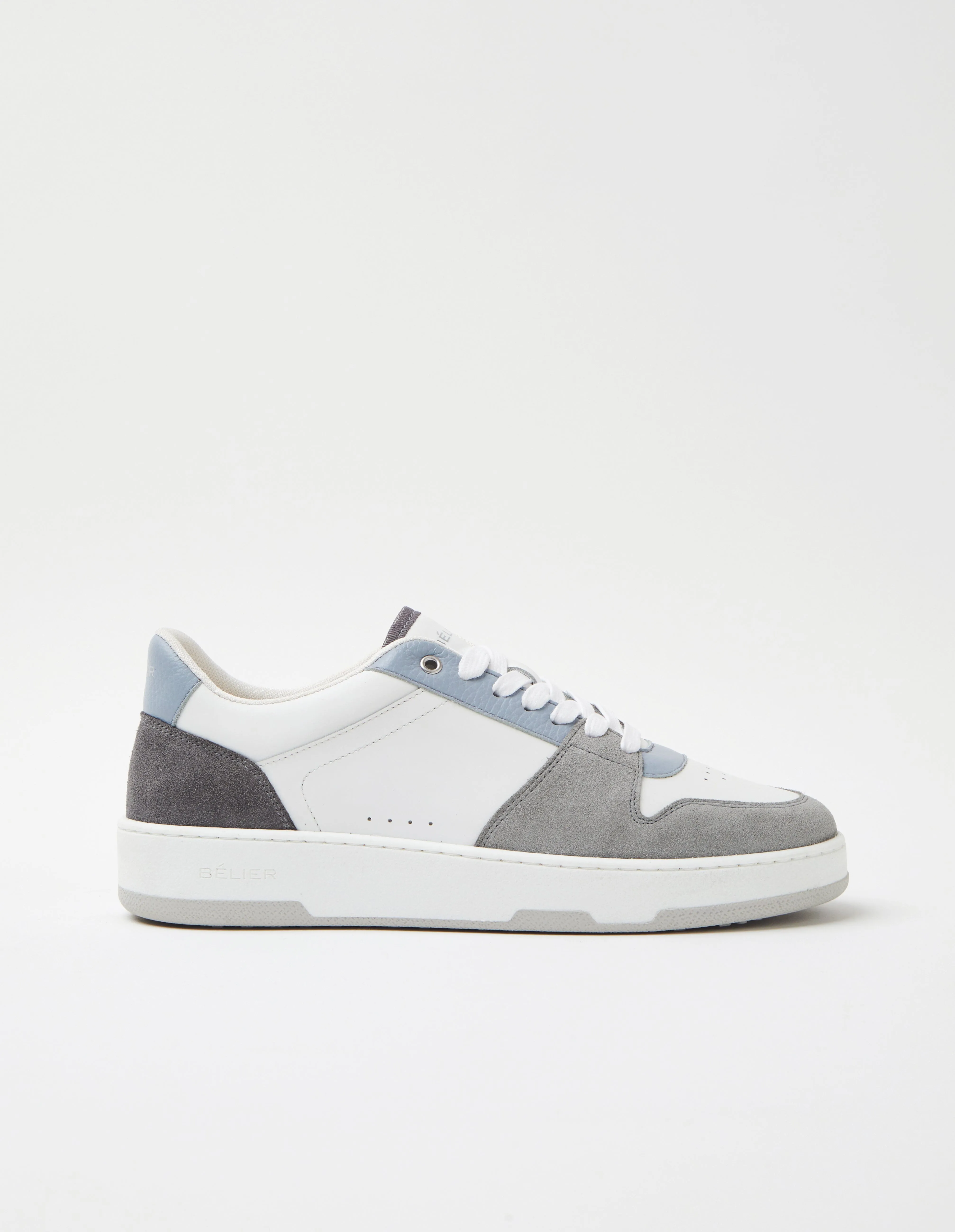 White/Grey/Blue Court Trainer