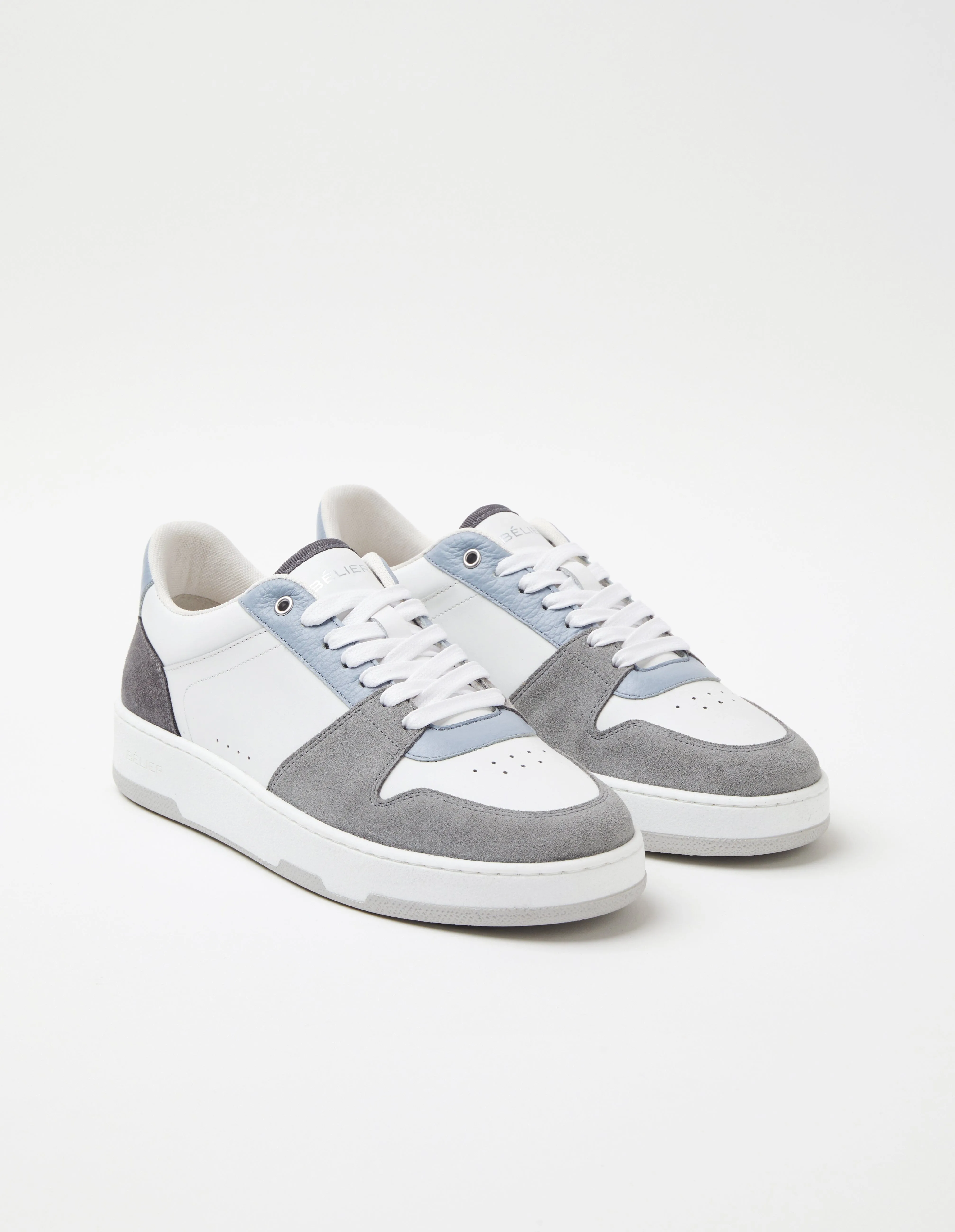 White/Grey/Blue Court Trainer