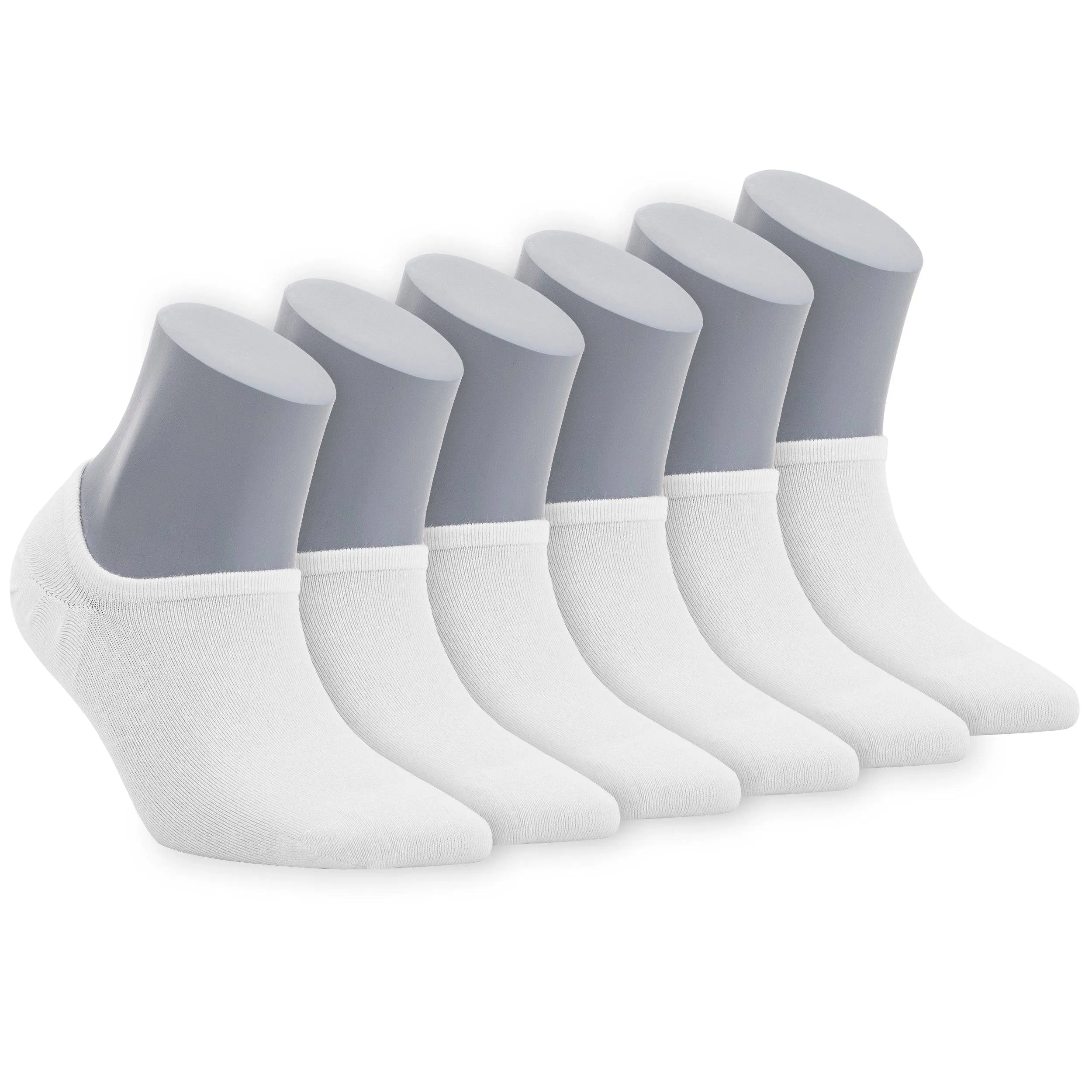 Women's Bamboo No Show Socks 6-Pack