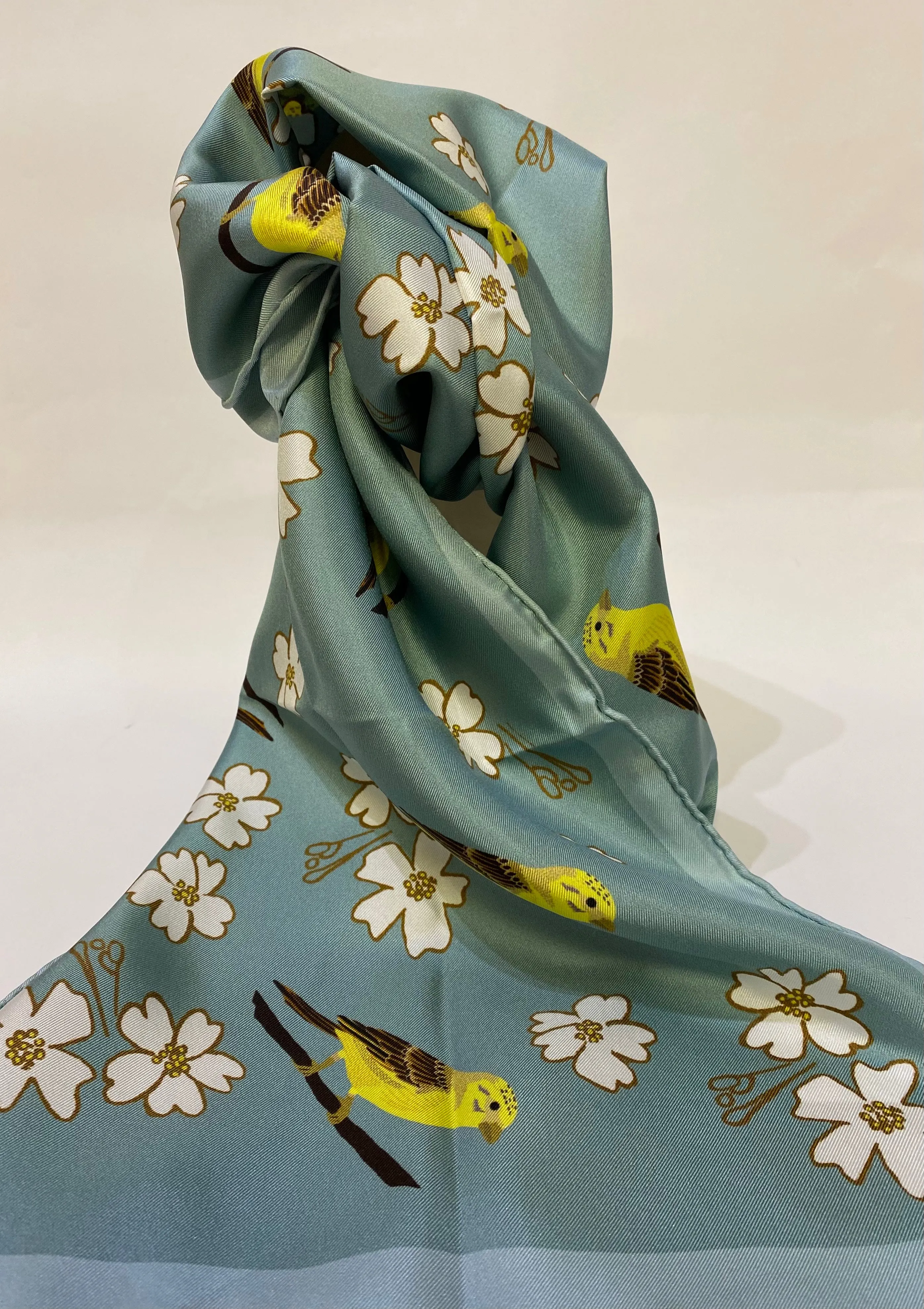 'Yellowhammer' Silk Scarf by Faye Stevens