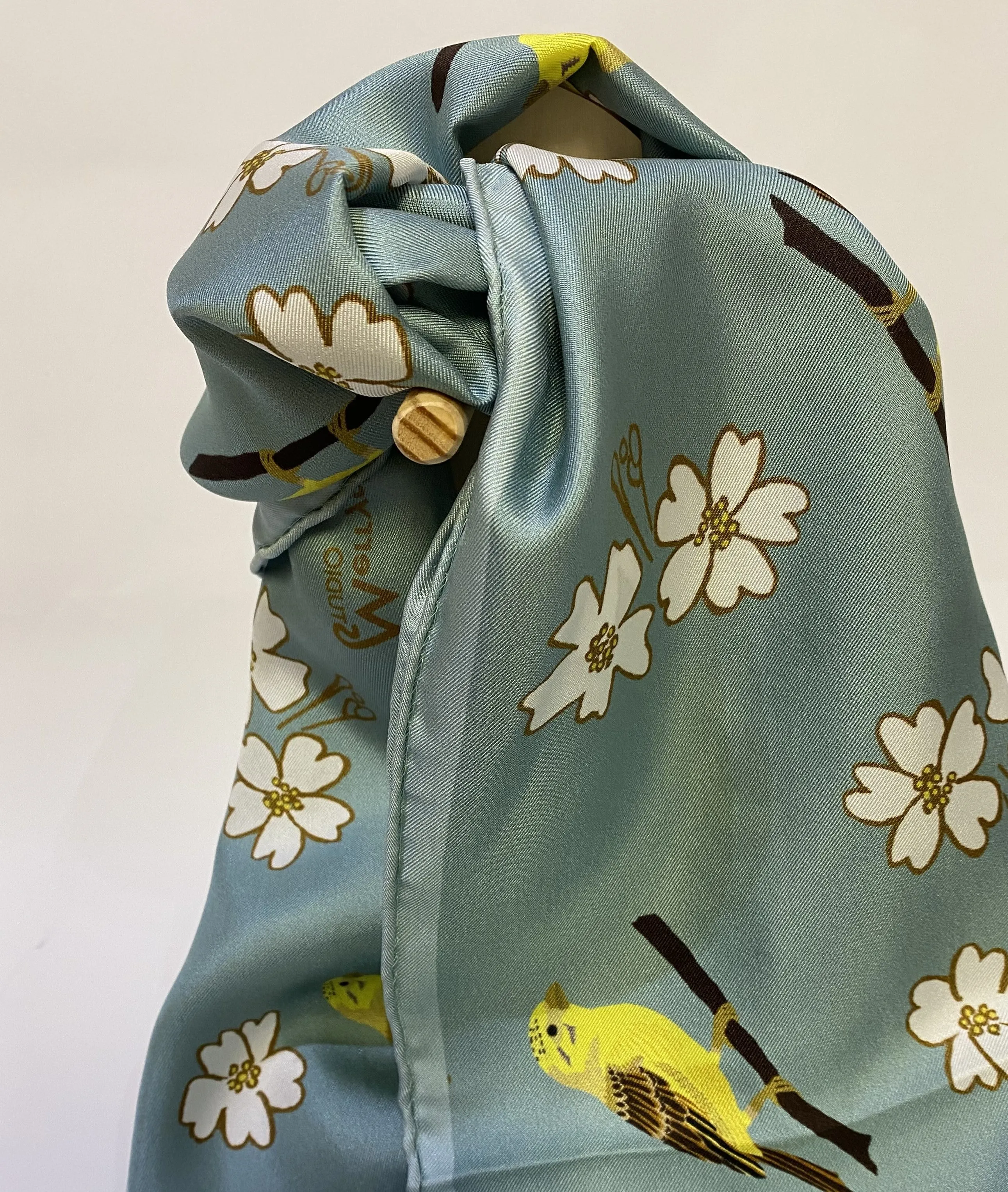 'Yellowhammer' Silk Scarf by Faye Stevens